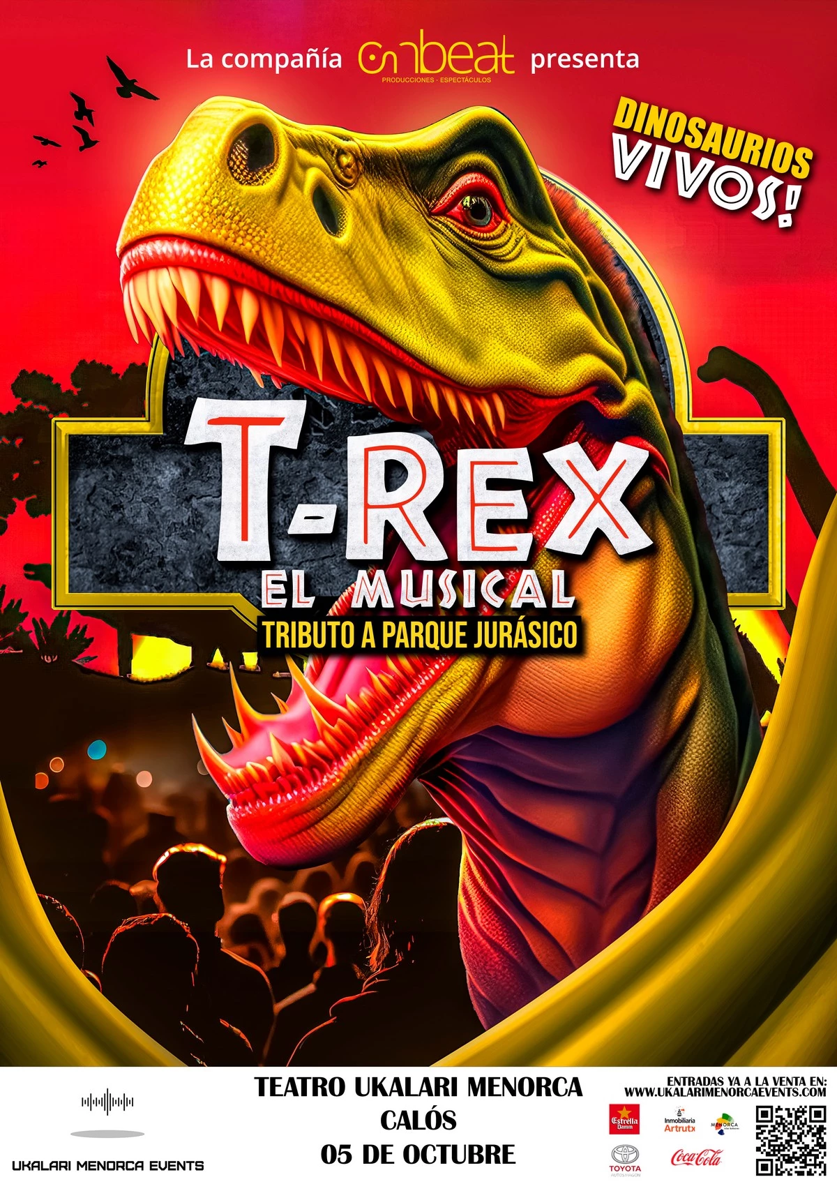 Imagen del evento T-REX EL MUSICAL, TRIBUTO A PARQUE JURASICO