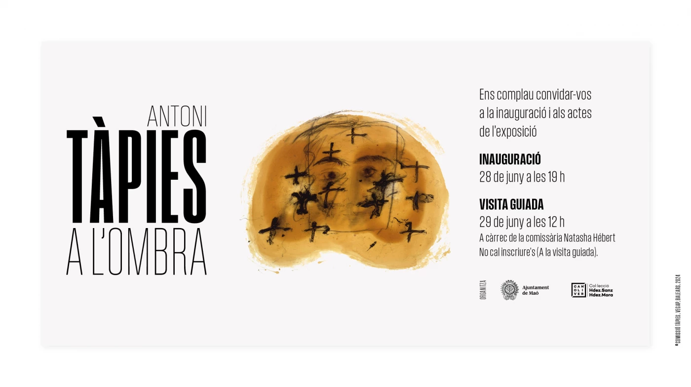 Image de l'événement Inauguración "Antoni Tàpies, a l'ombra" en  Ca n'Oliver