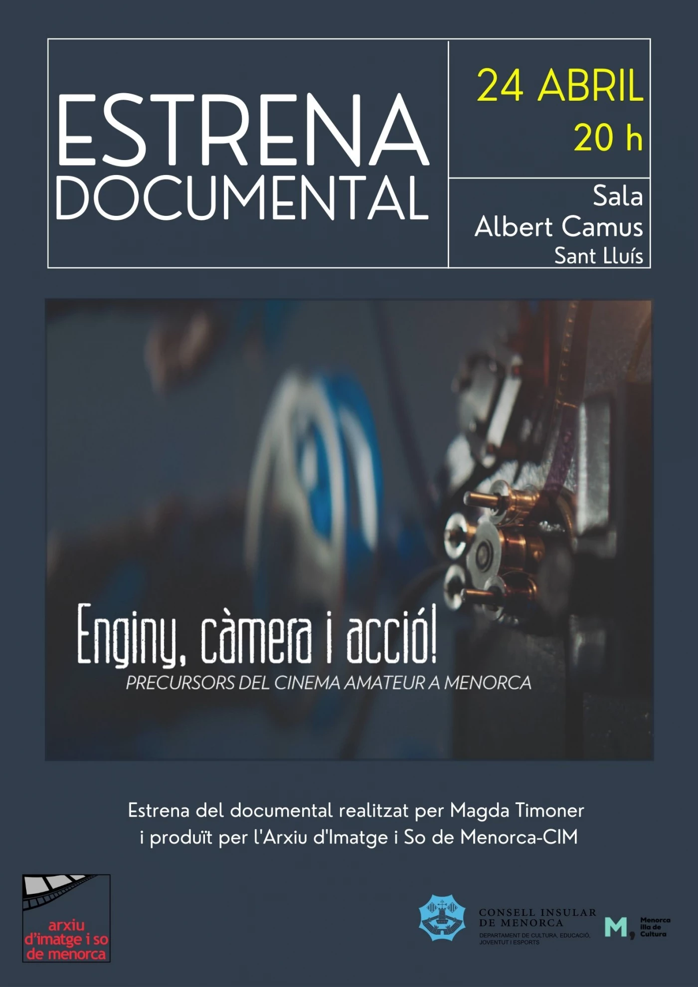 Imagen del evento ENGINY, CÀMERA I ACCIÓ! Precursorsdel cinema amateur a Menorca